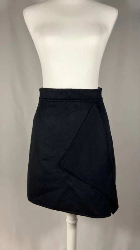 Mini jupe drapée noire