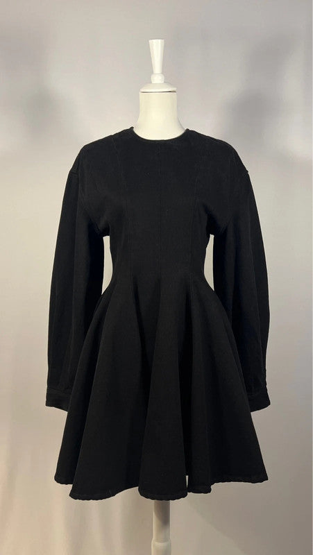 Robe en jean noire Delilah