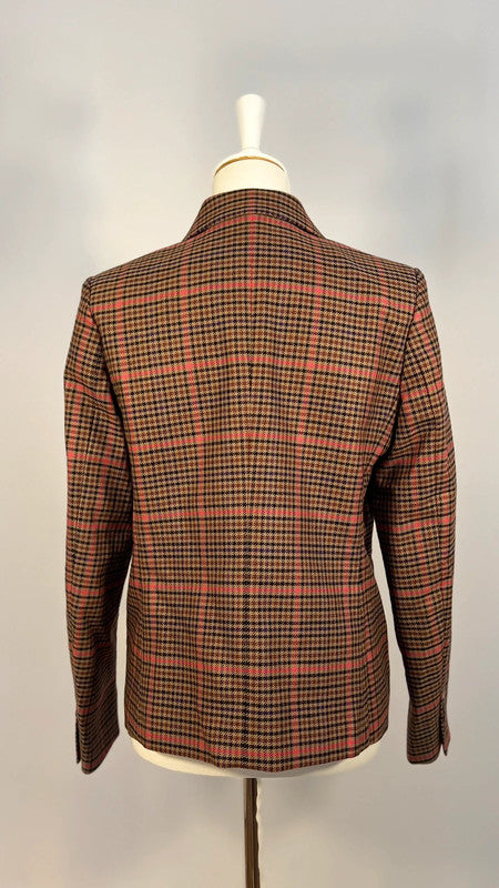 Blazer croisé à carreaux Check Pink