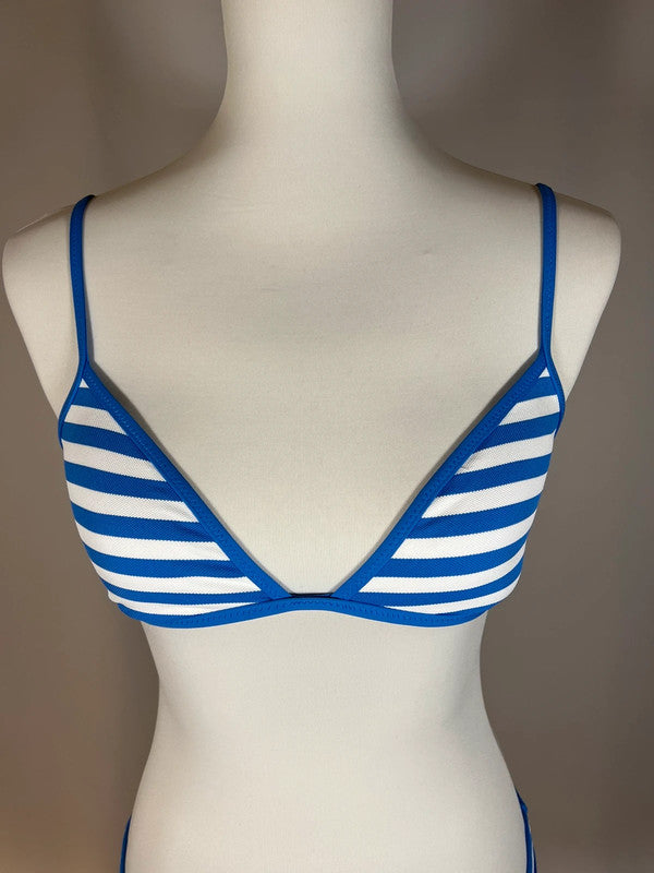 Bikini Stripe bleu et blanc