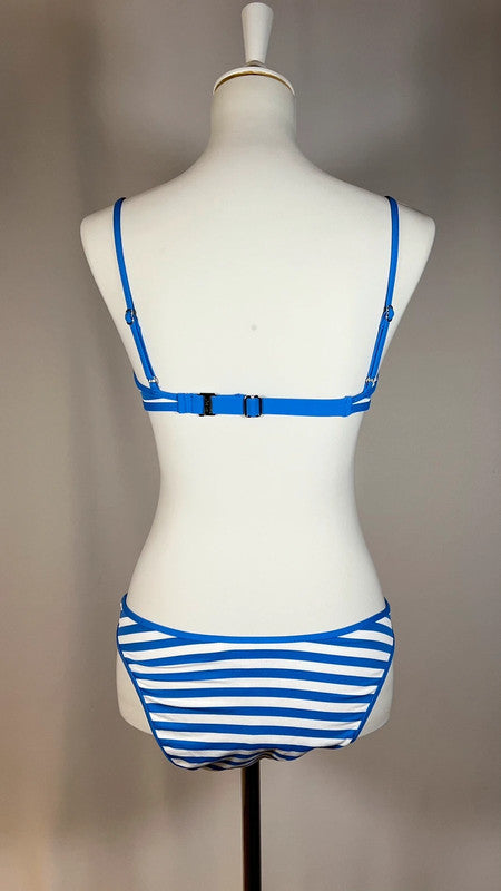 Bikini Stripe bleu et blanc