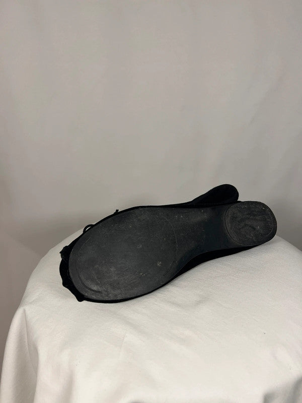 Ballerines noires en velours