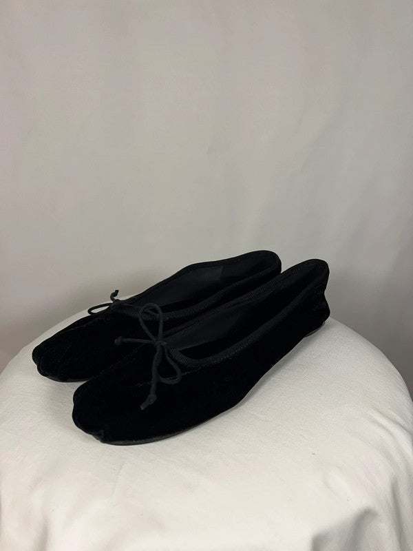 Ballerines noires en velours