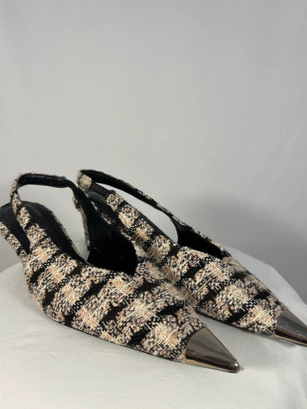 Escarpins Tweed Apricot