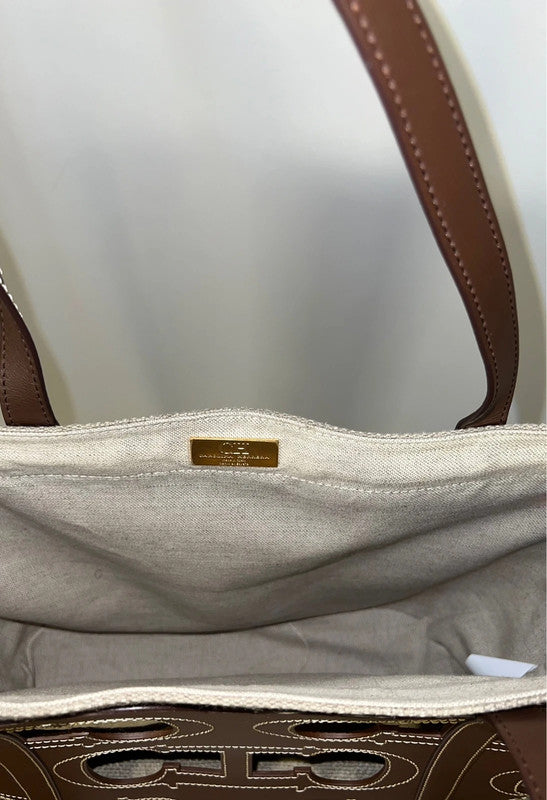 Sac cabas Domi Insignia Cut Out marron