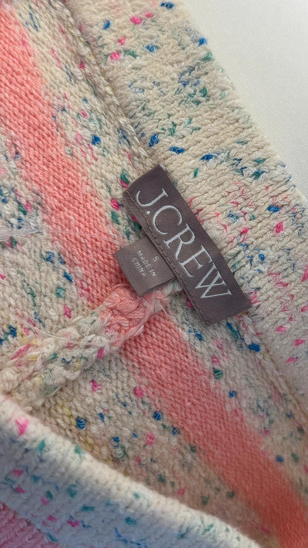 Mini short Space-Dyed rose et blanc