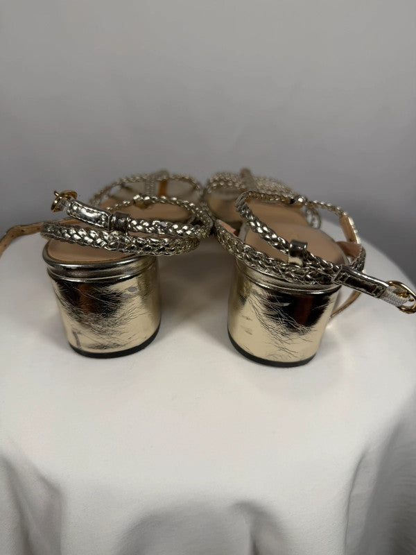 Sandales à talons à brides tressées Shay