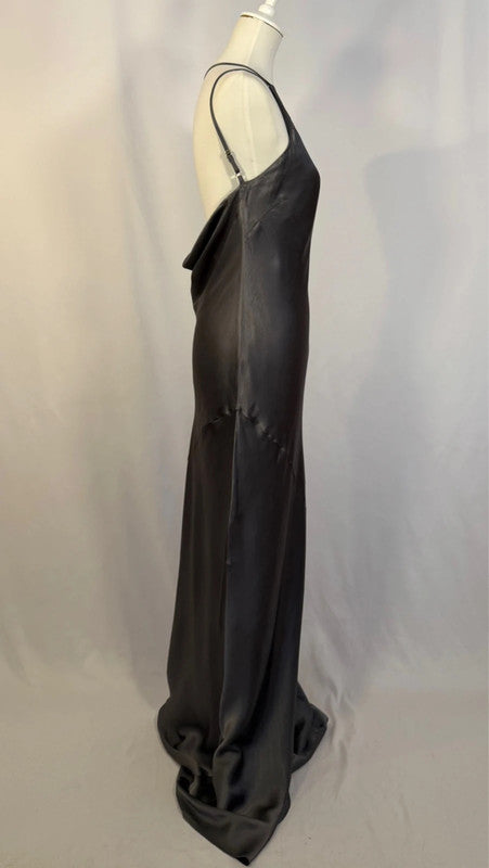 Robe longue asymétrique à Dos Bénitier La Lune