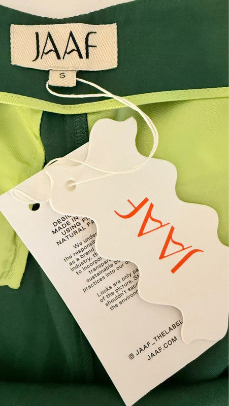 Pantalon vert sapin à jambes larges