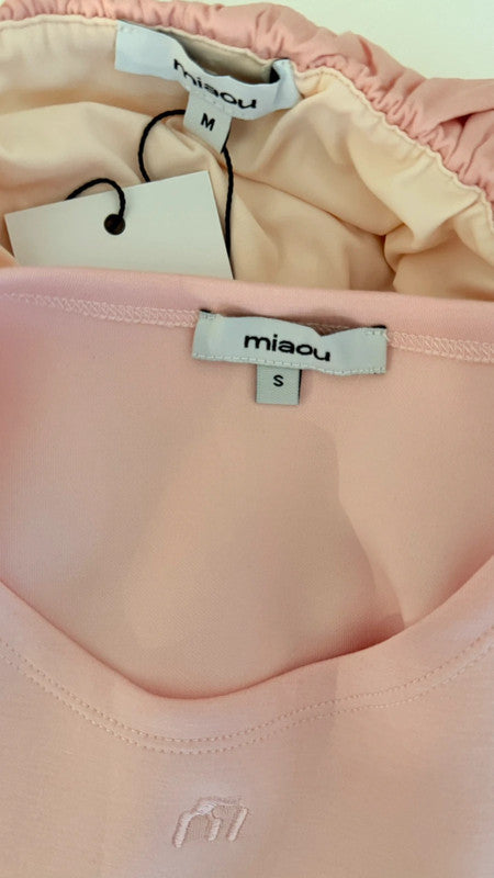 Ensemble top Lucia + mini-jupe Grace rose