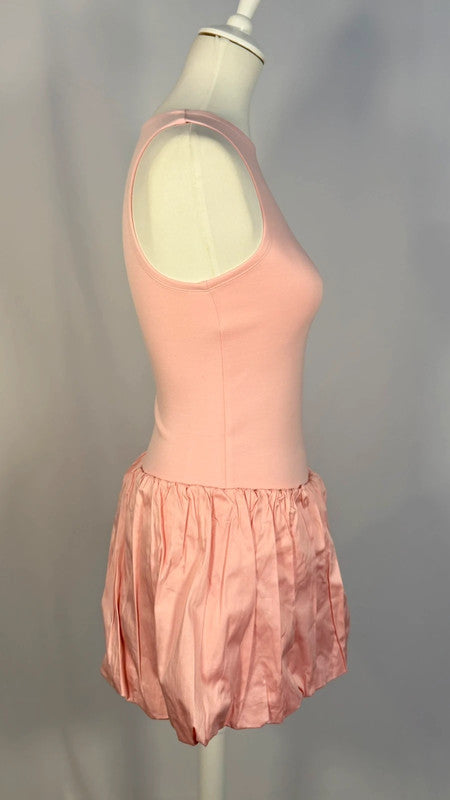Ensemble top Lucia + mini-jupe Grace rose