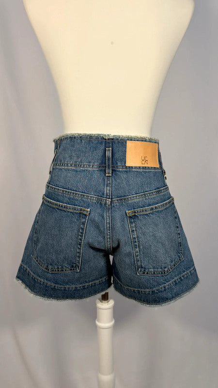 Short en jean taille haute