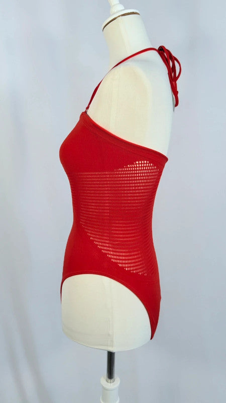 Maillot de bain 1 pièce rouge