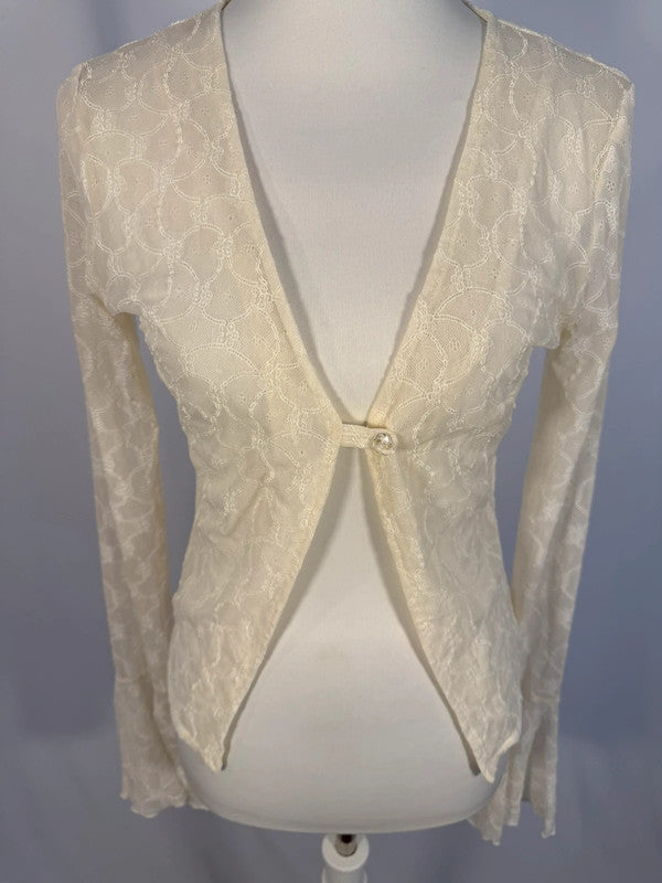 Blouse en dentelle de Calais crème