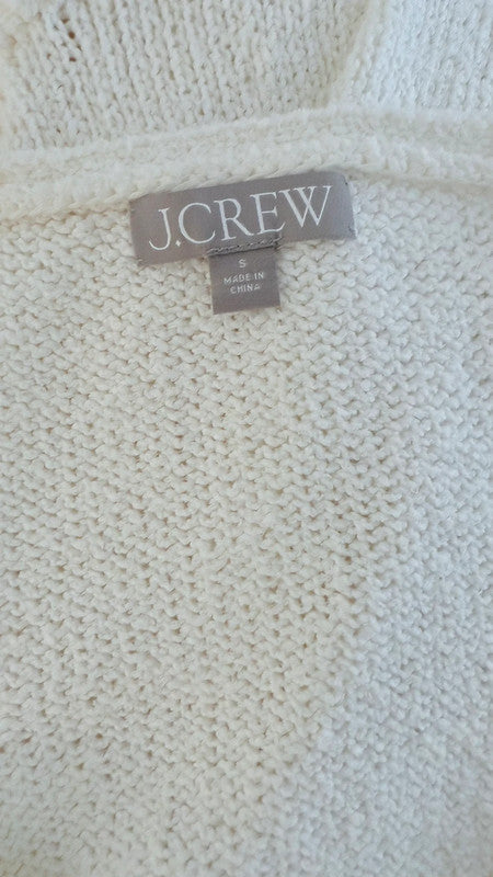 Robe pull à franges blanche