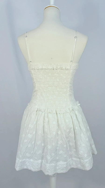 Robe mini blanche