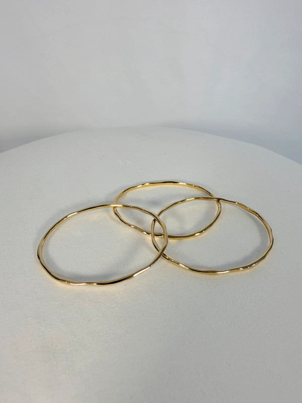 Ensemble de 3 bracelets Siren Muse plaqué or - Monica Vinader