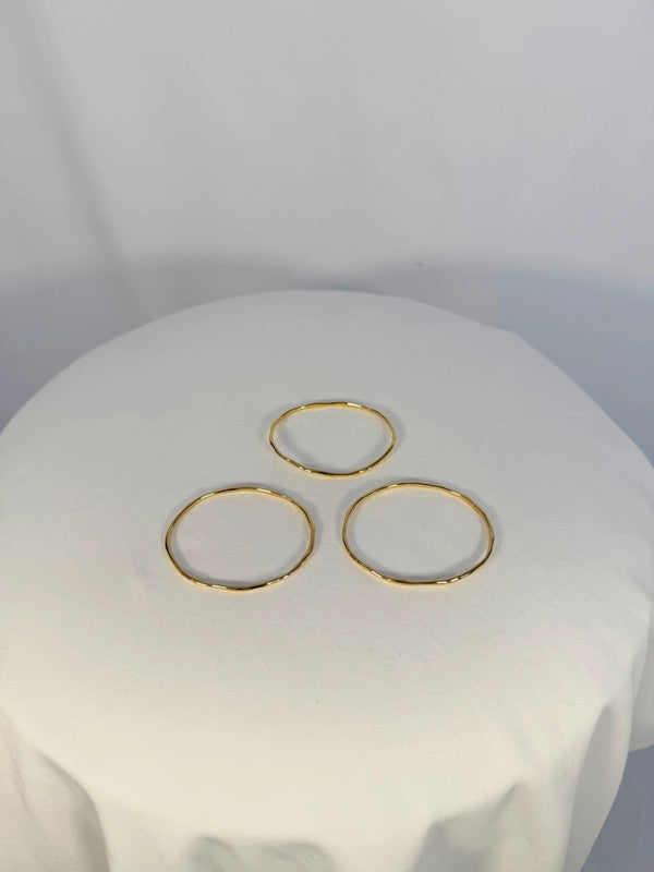 Ensemble de 3 bracelets Siren Muse plaqué or - Monica Vinader