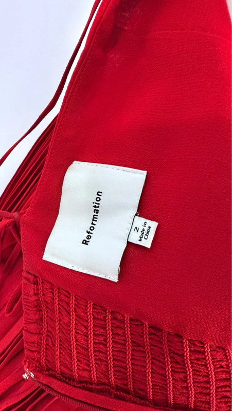 Robe mini Ezlynn rouge - Reformation