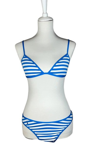 Bikini Stripe bleu et blanc