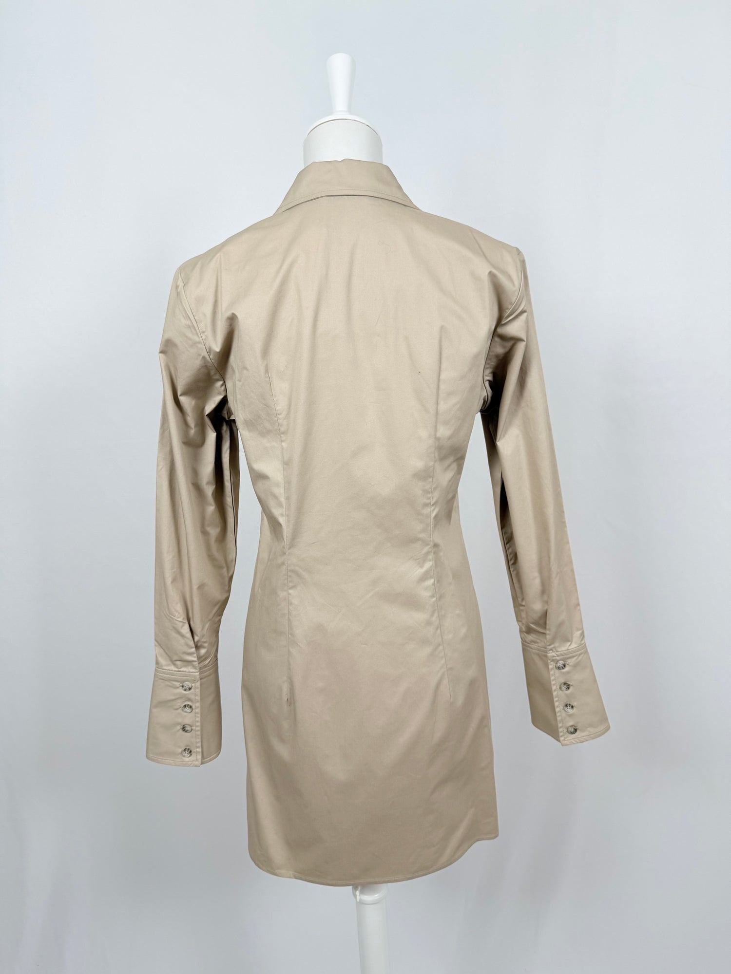Tiffany beige shirt dress