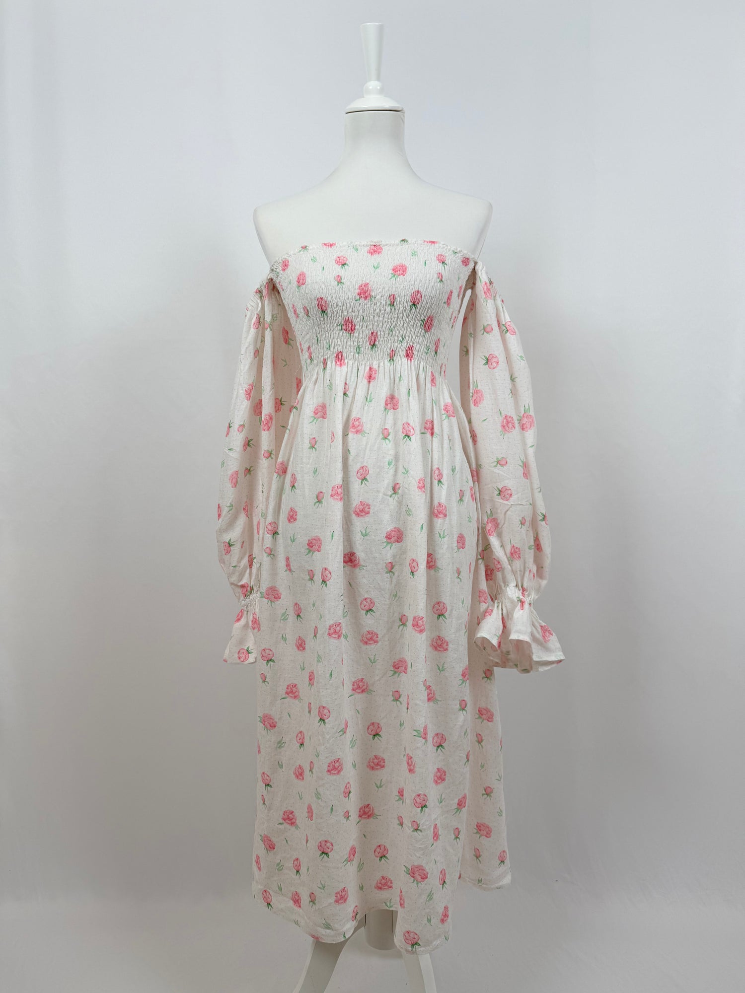 Robe Atlanta en lin à fleurs
