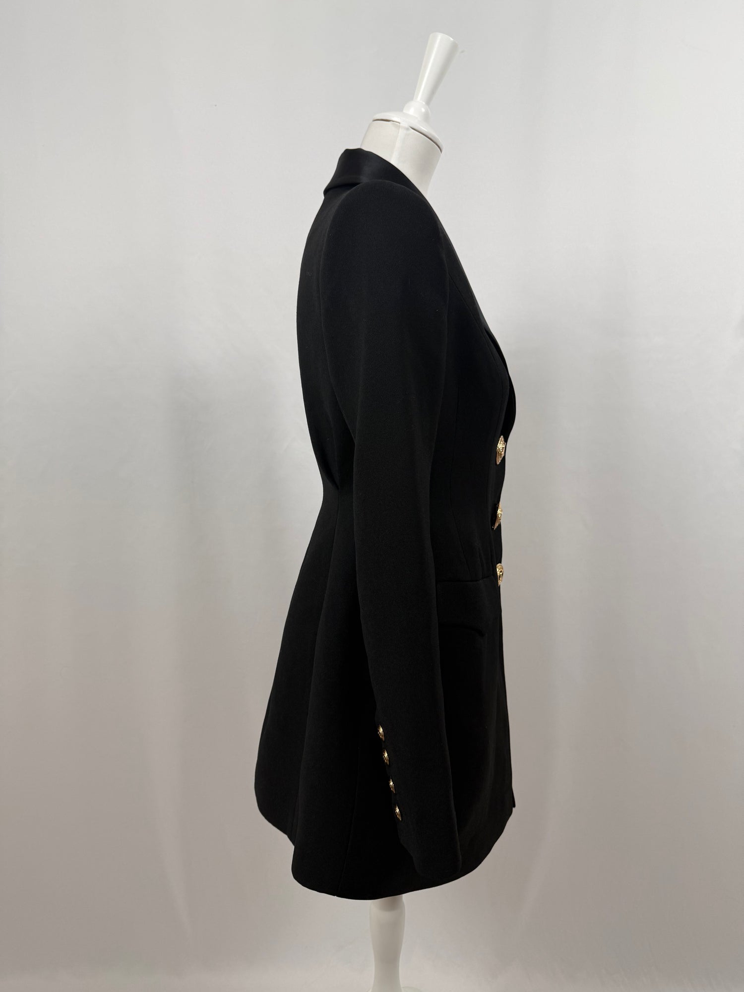 Sasha black blazer mini dress