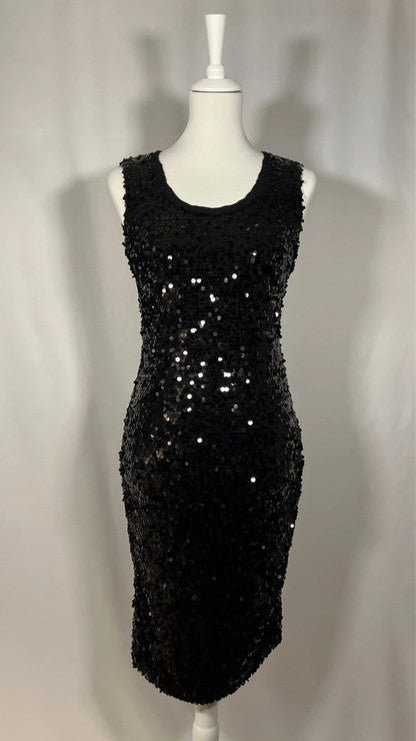 Black sequined dress