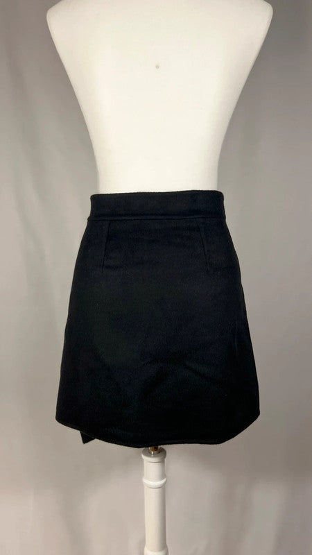 Mini jupe drapée noire