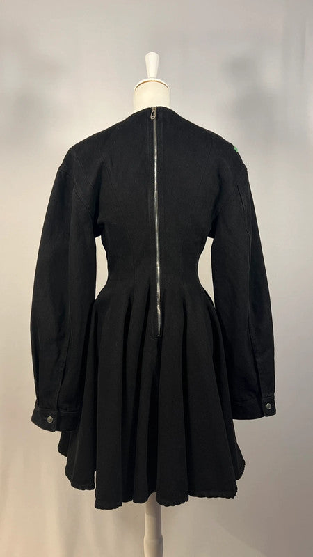 Robe en jean noire Delilah