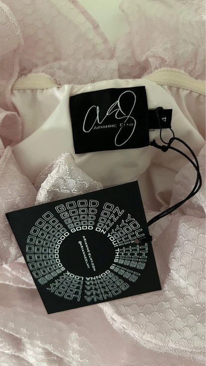 Mini robe à volants rose