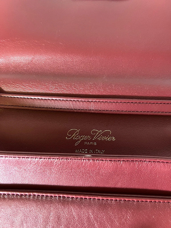 Sac Viv’Choc en cuir bordeaux