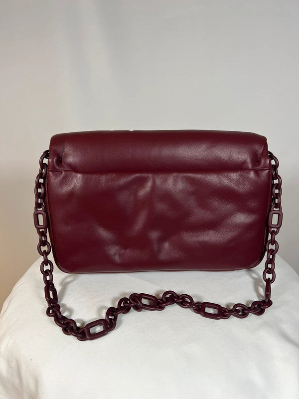 Sac Viv’Choc en cuir bordeaux