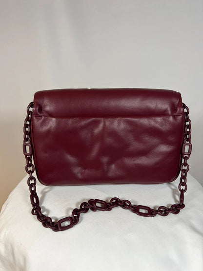 Sac Viv’Choc en cuir bordeaux