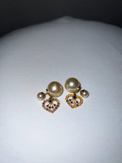 Boucles d’oreilles tribales modèle cœur