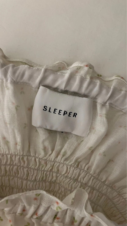 Robe en lin Michelin Daily blanche