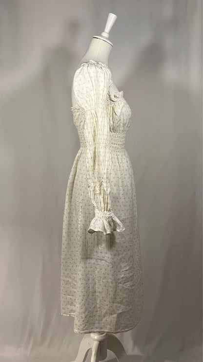 Robe en lin Michelin Daily blanche