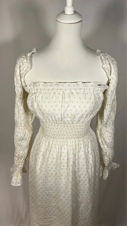 Robe en lin Michelin Daily blanche