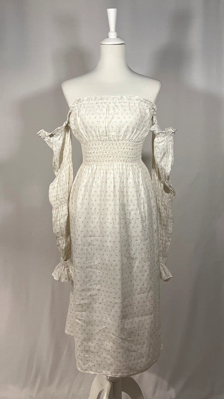 Robe en lin Michelin Daily blanche