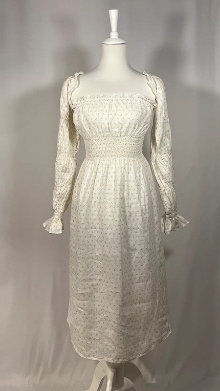 Robe en lin Michelin Daily blanche