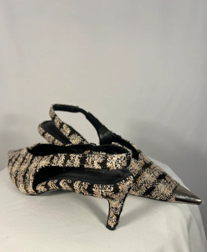 Escarpins Tweed Apricot