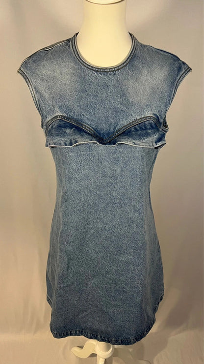 Robe sans manches en denim