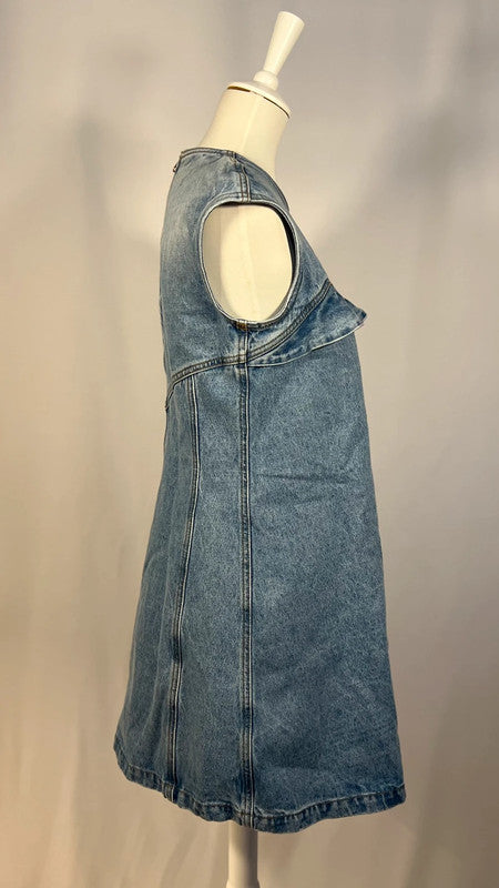 Robe sans manches en denim
