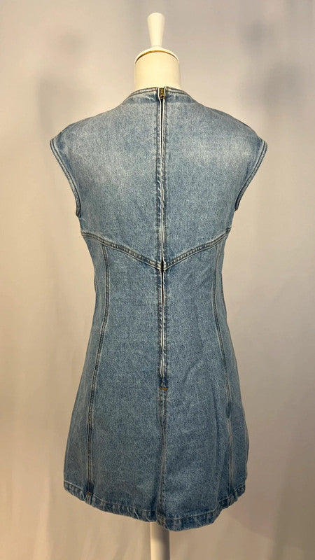 Robe sans manches en denim