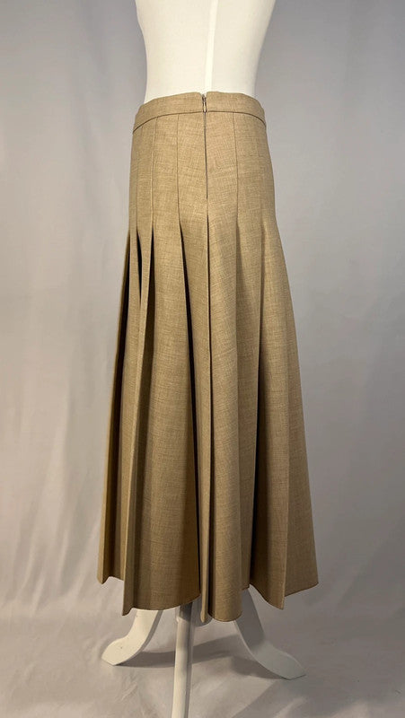 Jupe plissée Didi beige