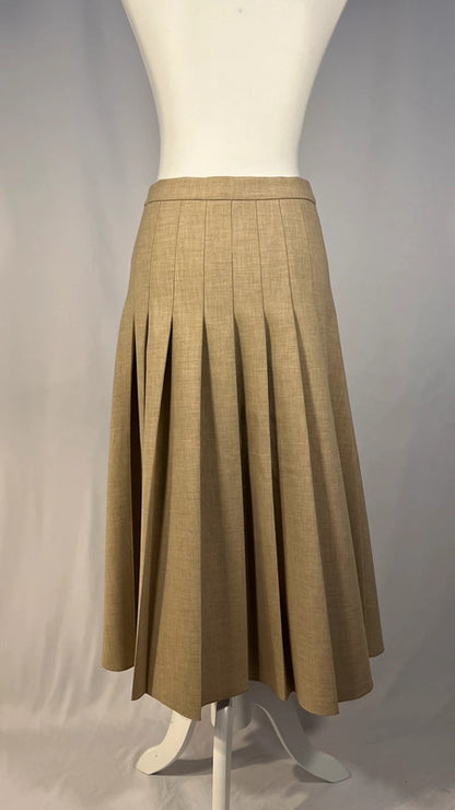 Jupe plissée Didi beige