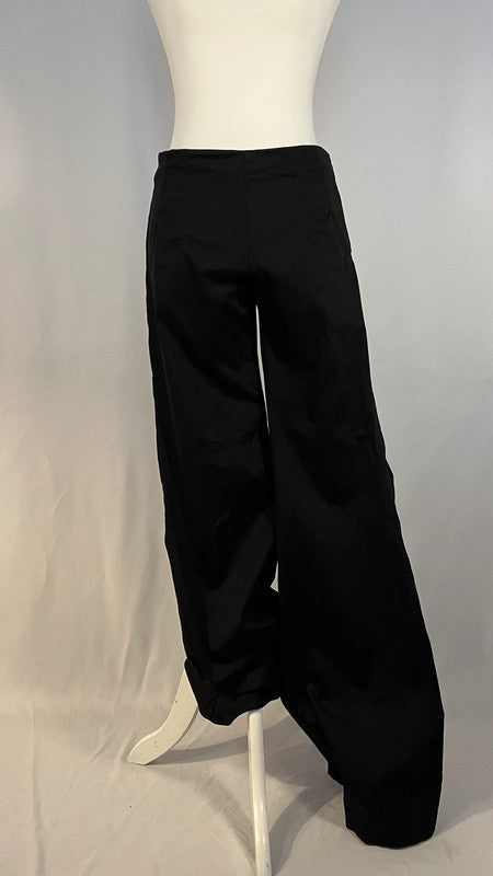 Pantalon flare stretch noir