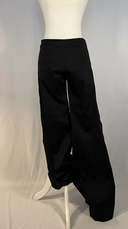 Pantalon flare stretch noir