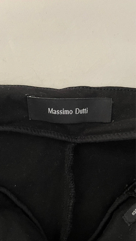 Pantalon flare stretch noir