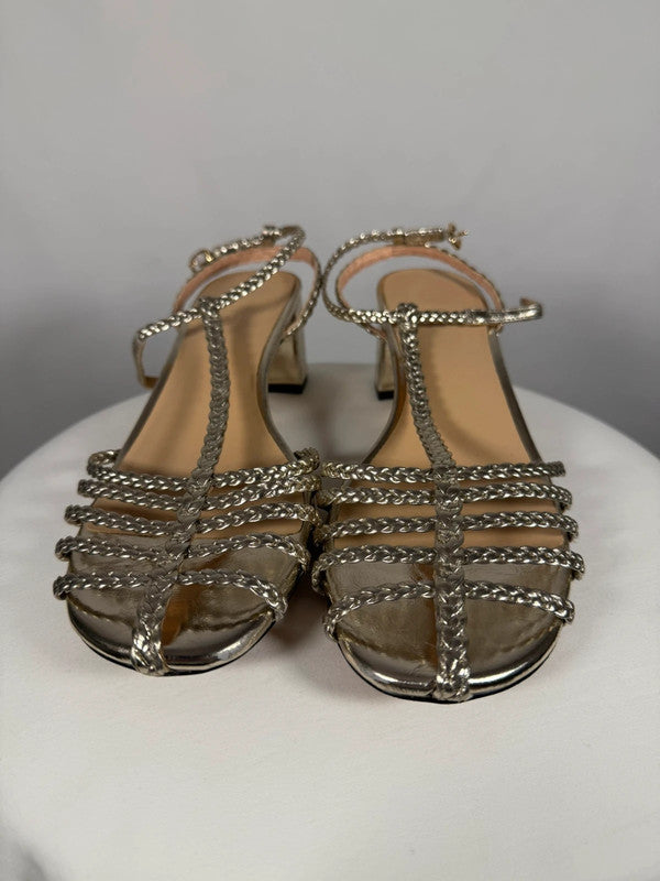 Sandales à talons à brides tressées Shay